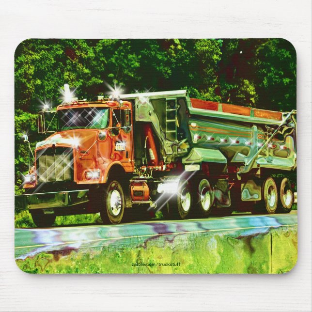 Gravel & Sand Truck Lorry Drivers Mousepad (Front)