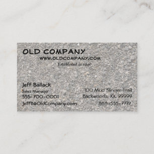 Gravel Texture Business Card