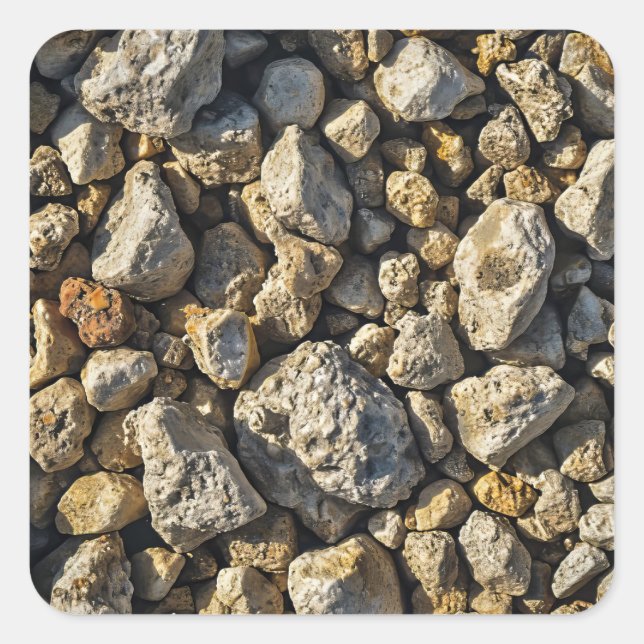 Gravel Texture Square Sticker (Front)