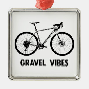 Gravel Vibes Cycling Metal Tree Decoration