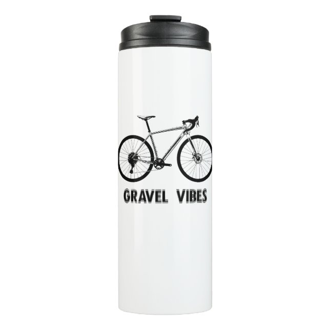 Gravel Vibes Cycling Thermal Tumbler (Front)