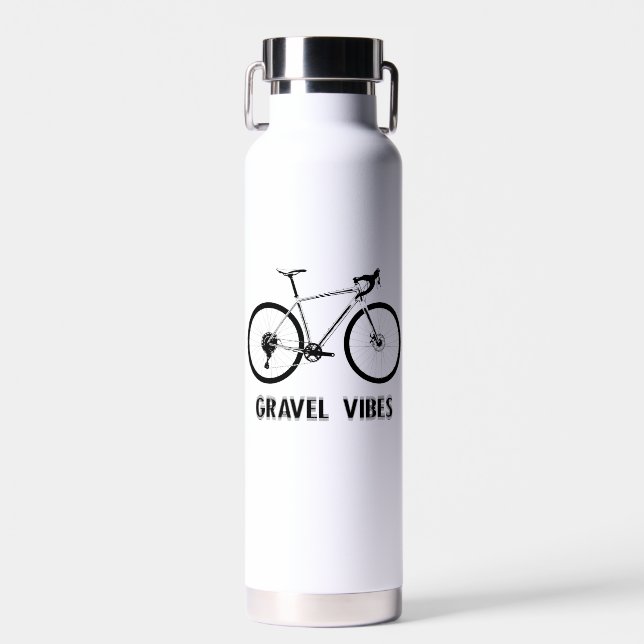 Gravel Vibes Cycling Water Bottle (Front)
