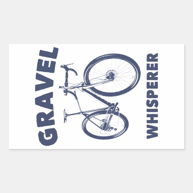 Gravel Whisperer Rectangular Sticker (Front)