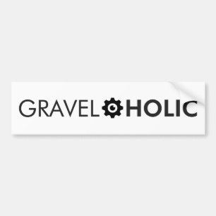 Gravelaholic Gravel Cycling Bumper Sticker