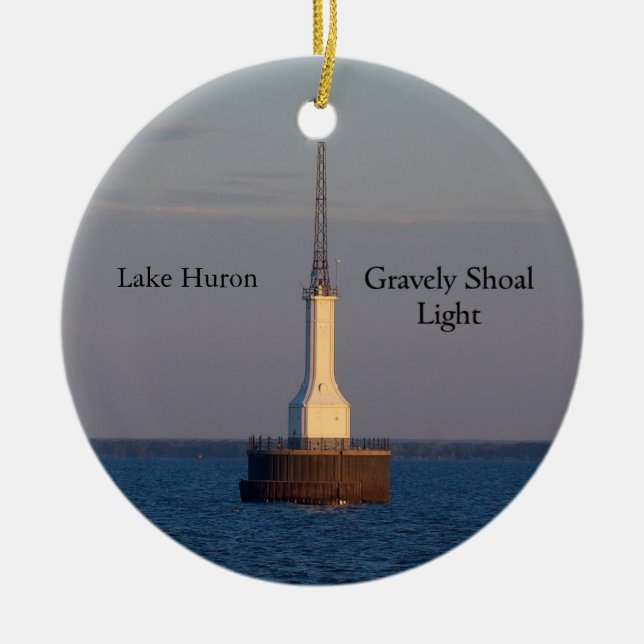 Gravely Shoal Light ornament (Front)