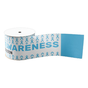 Graves Disease Awareness Pattern Ribbon Grosgrain Ribbon