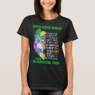 Graves Disease Awareness Ribbon Support Gifts T-Shirt