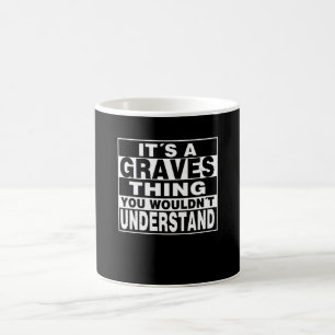 GRAVES Surname Personalised Gift Coffee Mug
