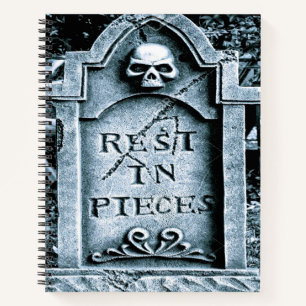 Gravestone Grave Halloween Notebook