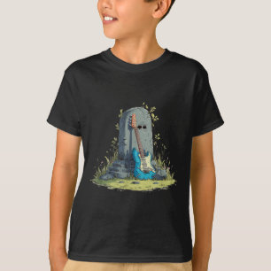 Gravestone Rock with Cool Guitar Costume T-Shirt