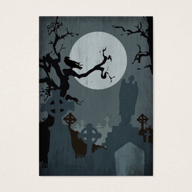 Graveyard and Full Moon for Halloween (Front)