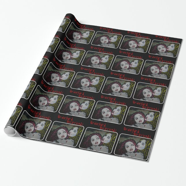 'Graveyard Girlfriends' on Glossy Wrapping Paper (Unrolled)
