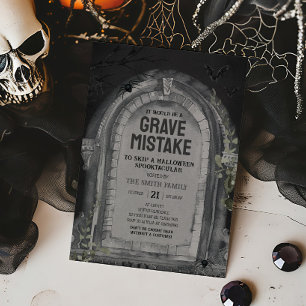 Graveyard Halloween Party Invitation