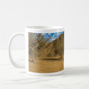 Graveyard in the Hajar mountains of the UAE Coffee Mug