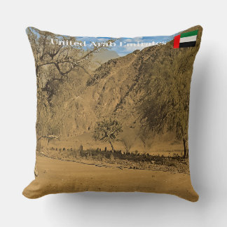 Graveyard in the Hajar mountains of the UAE Cushion