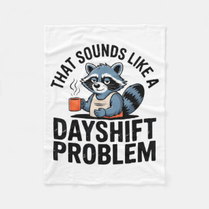 Graveyard Raccoon Funny Work Humor That Sounds Lik Fleece Blanket