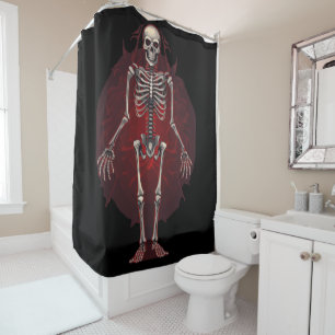  Graveyard Whispers Shower Curtain
