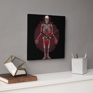  Graveyard Whispers Square Wall Clock