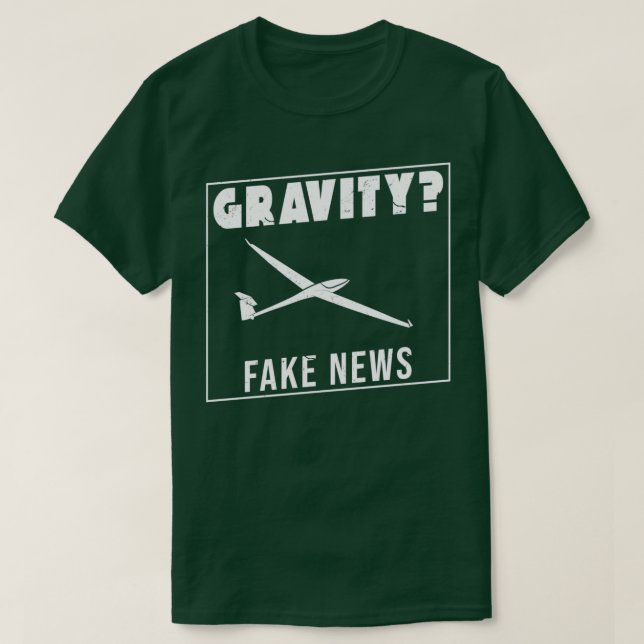 Gravitation glider pilot saying gliding  T-Shirt (Design Front)