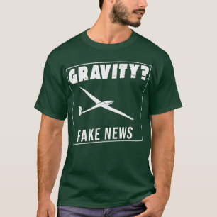 Gravitation glider pilot saying gliding  T-Shirt
