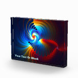 Gravitational Blueshift Photo Block<br><div class="desc">A multi-coloured, fractal representation of gravitational blueshifting; the shifting of light towards the blue end of the spectrum that occurs as photons become more energetic when falling into a gravity well. Unlike the more commonly known Doppler blueshift, an apparent effect which is the result of motion towards the observer, gravitational...</div>