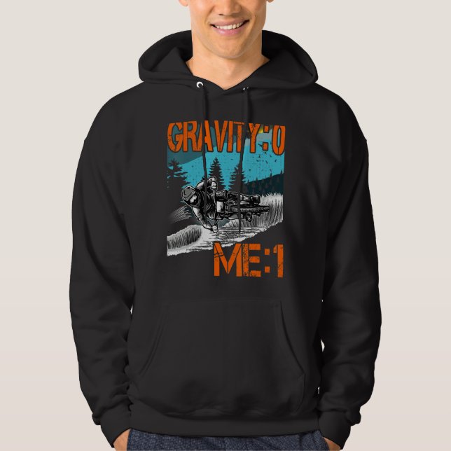 Gravity 0 Me 1 Downhill outfit  mountain bike MTB Hoodie (Front)