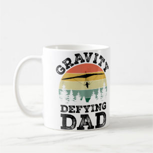 Gravity Defying Dad Hang Gliding Hang Glider Pilot Coffee Mug