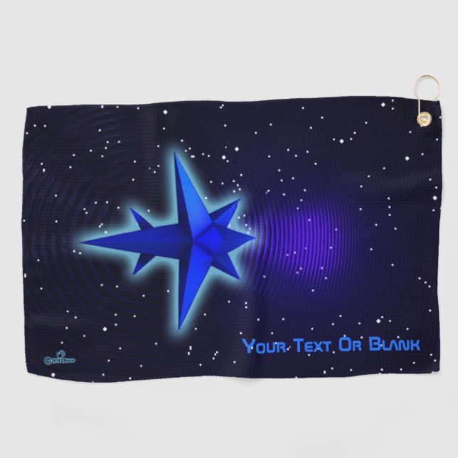 Gravity Drive Spacecraft Golf Towel (Horizontal)