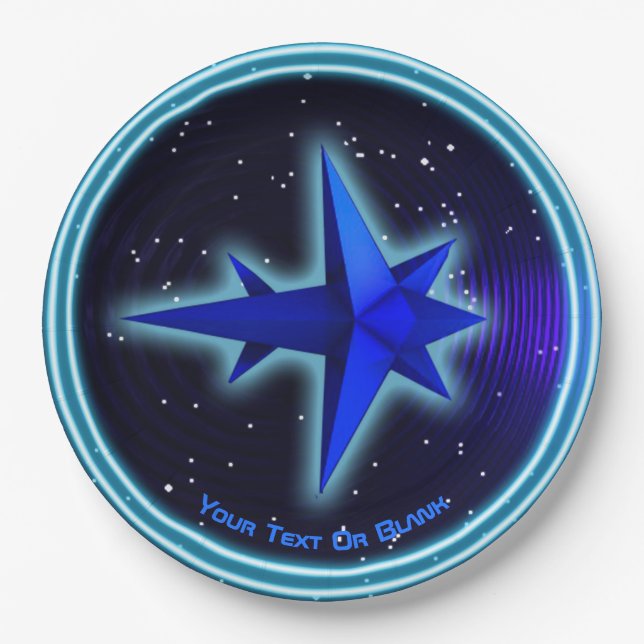 Gravity Drive Spacecraft Paper Plate (Front)