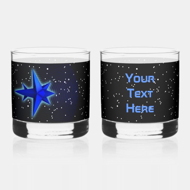 Gravity Drive Spacecraft Whiskey Glass (Front)