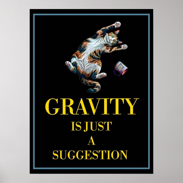 GRAVITY IS JUST A SUGGESTION POSTER (Front)