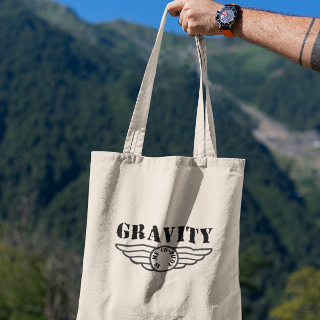 Gravity is my Co-Pilot Cool Physics Teacher Gift Tote Bag (Shop now and inspire curiosity!)
