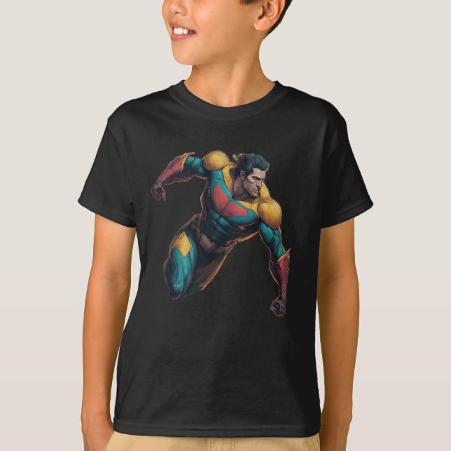 "Gravity Master Superhero T-Shirt: Power Redefined T-Shirt (Front)