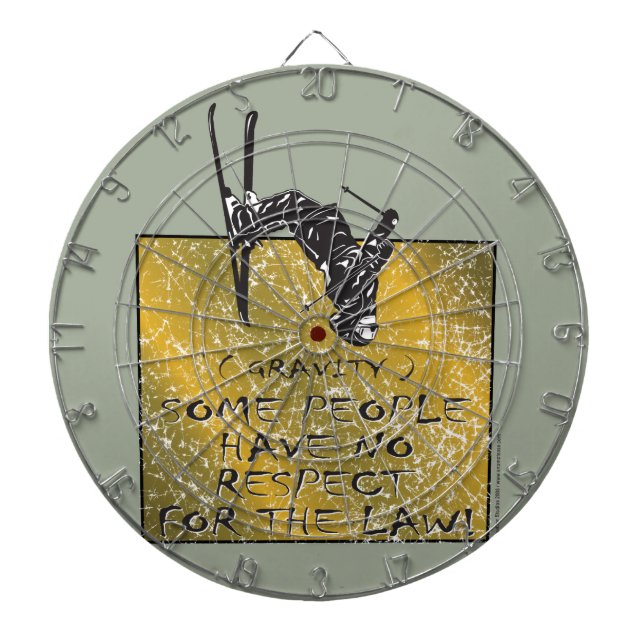Gravity Skier Dartboard (Front)