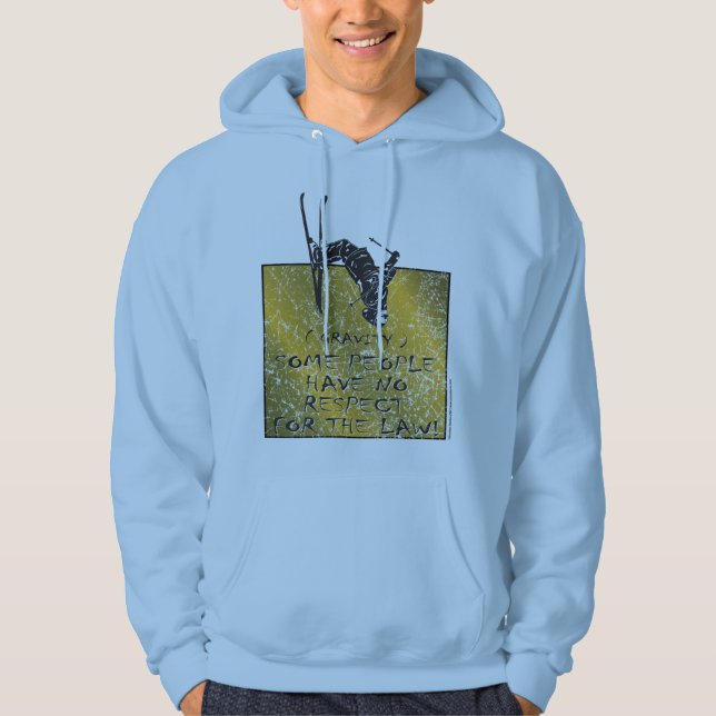 Gravity Skier Hoodie (Front)