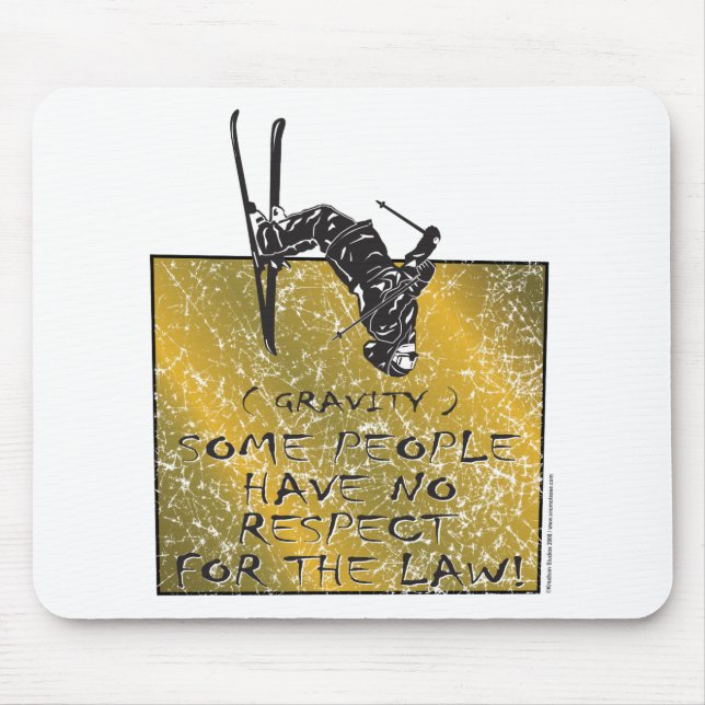 Gravity Skier Mouse Mat (Front)