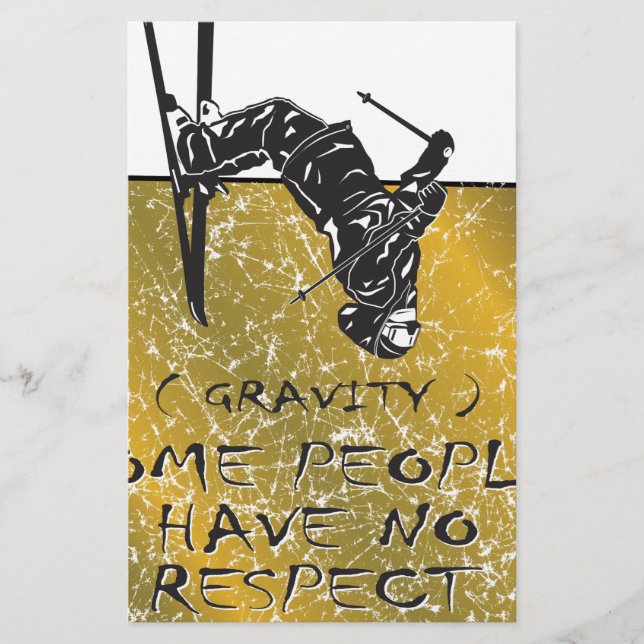 Gravity Skier Stationery (Front)