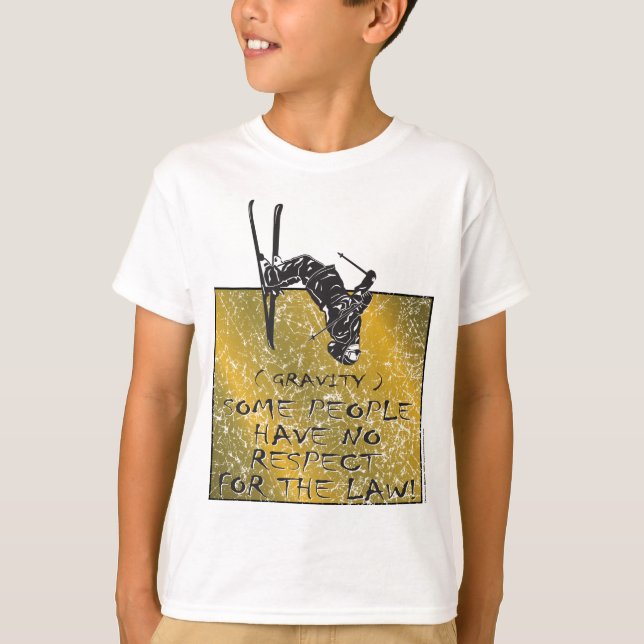 Gravity Skier T-Shirt (Front)