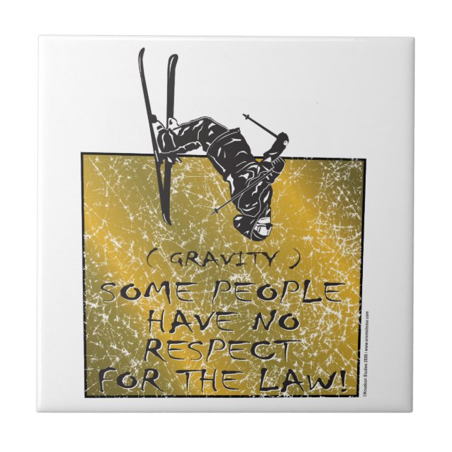 Gravity Skier Tile (Front)