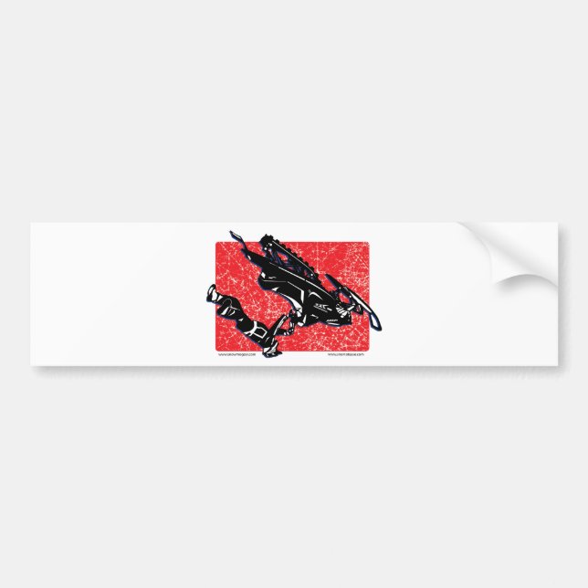 GRAVITY-SLED-in-RED Bumper Sticker (Front)