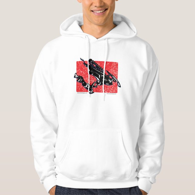 GRAVITY-SLED-in-RED Hoodie (Front)