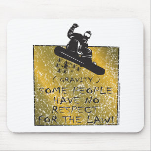 Gravity-Snowboarder Mouse Mat