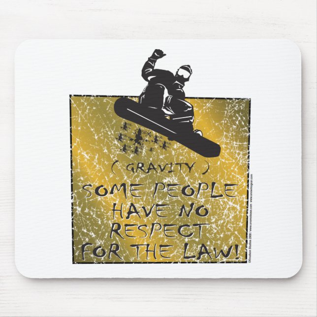 Gravity-Snowboarder Mouse Mat (Front)