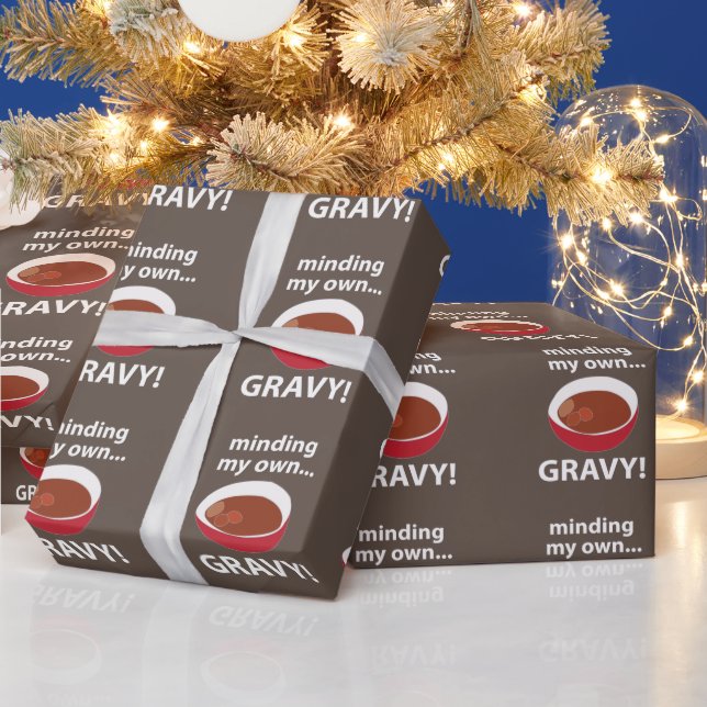 Gravy Minding My Own Gravy Food Wrapping Paper (Holidays)