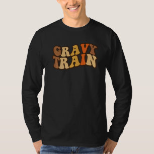 Gravy Train Vintage Thanksgiving Turkey Love Grav T-Shirt