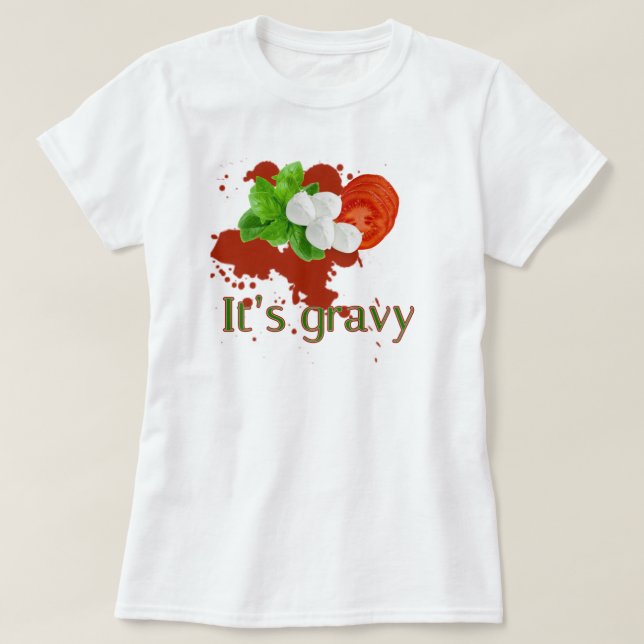 Gravy vs. Sauce T-Shirt (Design Front)