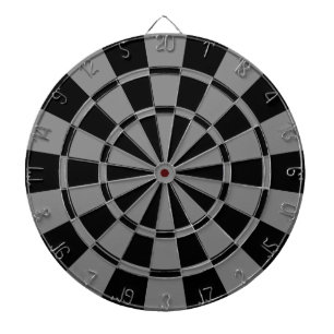 Gray And Black Dartboard