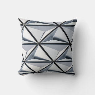 Gray and black digital wallpaper cushion