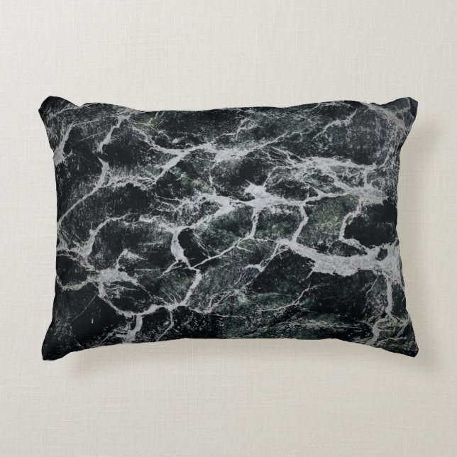 Gray and black painting decorative cushion (Front)