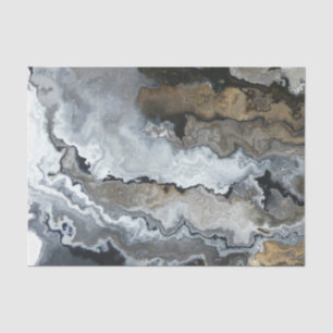 Gray and Brown Fluid Pour Tissue Paper